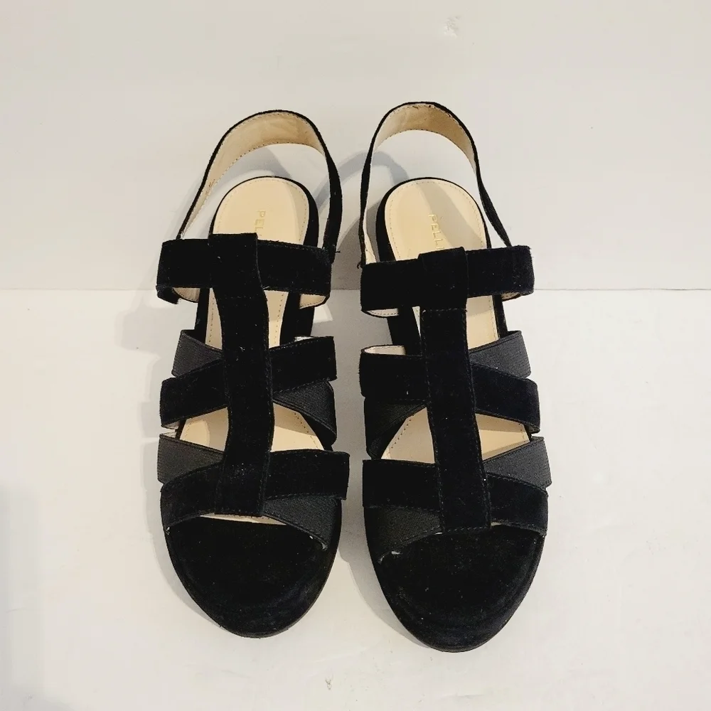 New Pelle Moda Women's High Heel's Suede Sandals, Size 6,5